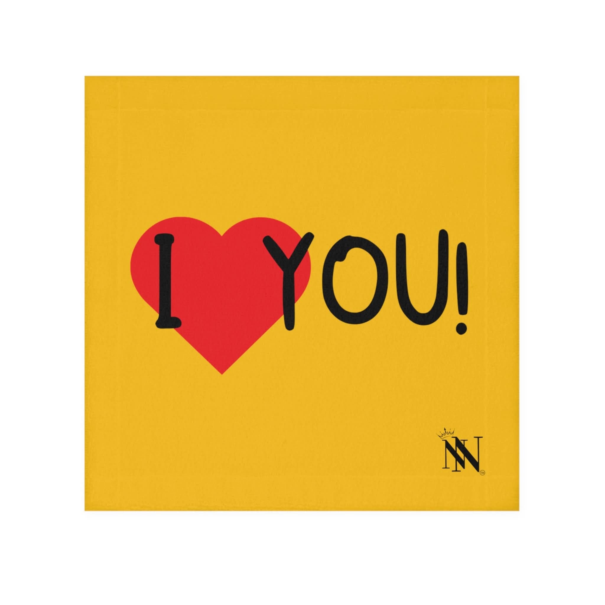 I Love You! Yellow | Mix & Match Lils’ Fun-Flirty Lovers’ Towels