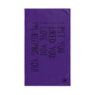 I Met You Purple | Mix & Match Original Fun-Flirty Lovers’ Towels