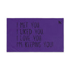 I Met You Purple | Mix & Match Original Fun-Flirty Lovers’ Towels