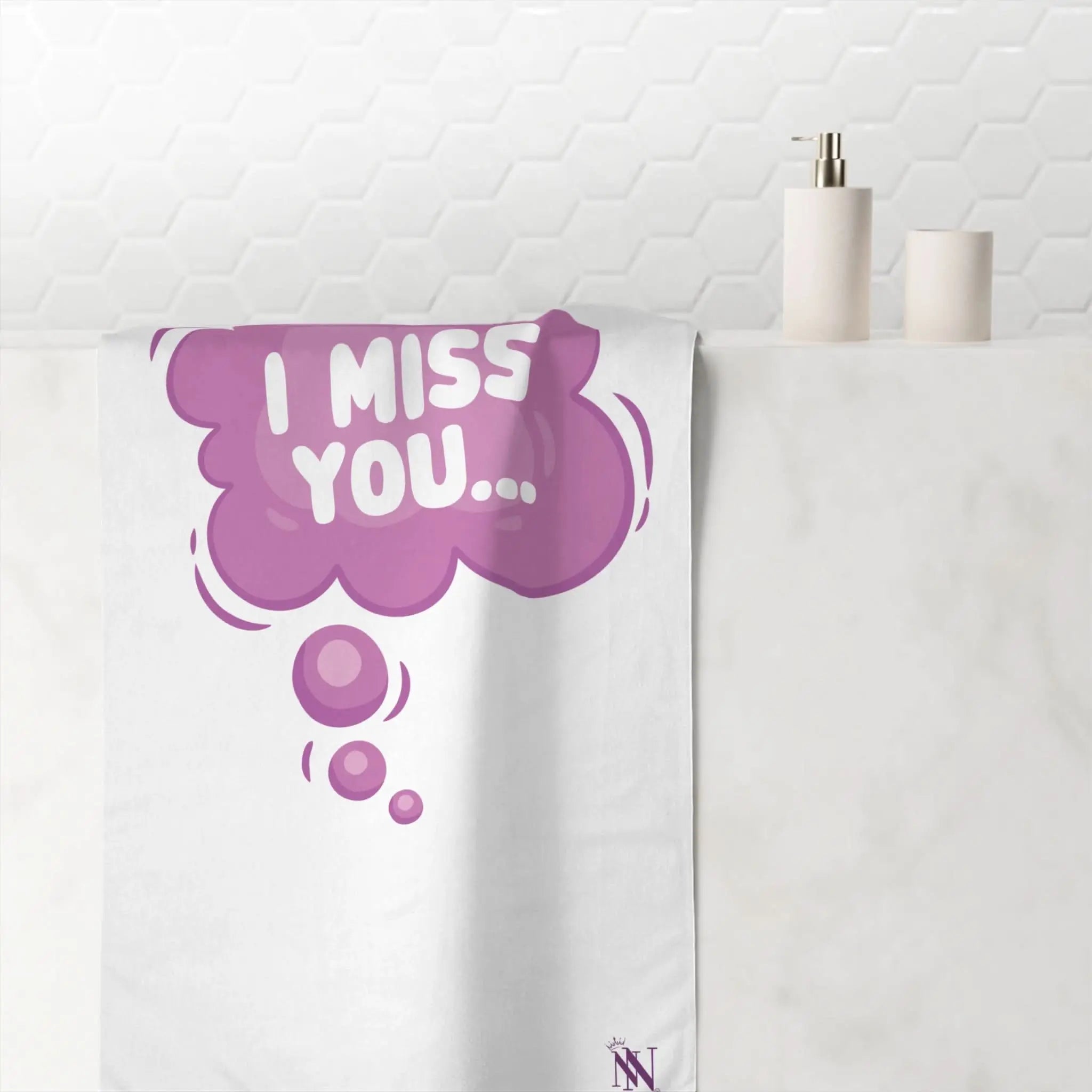 I Miss You | Mix & Match Naughty XL Fun-Flirty Lovers’ Towels
