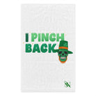 I Pinch Back White | Mix & Match Soft Fun-Flirty Lovers’ Towels