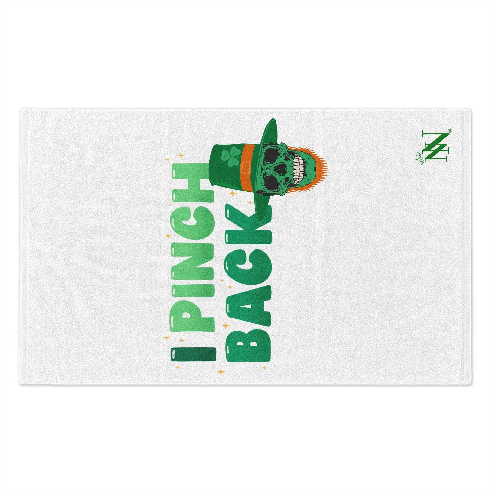 I Pinch Back White | Mix & Match Soft Fun-Flirty Lovers’ Towels
