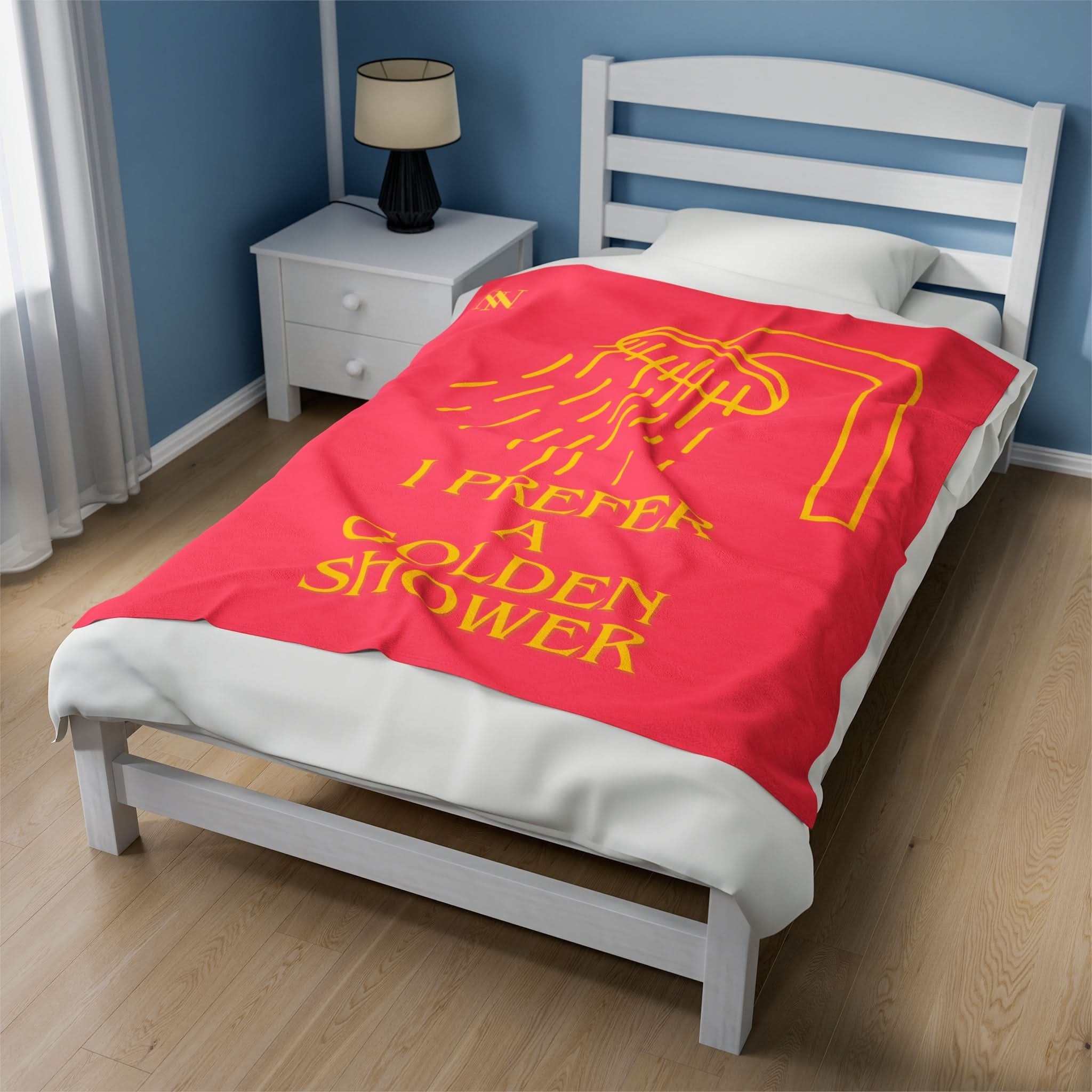 I Prefer A Golden Shower | Mix & Match Fun-Flirty Lovers’ Blankets