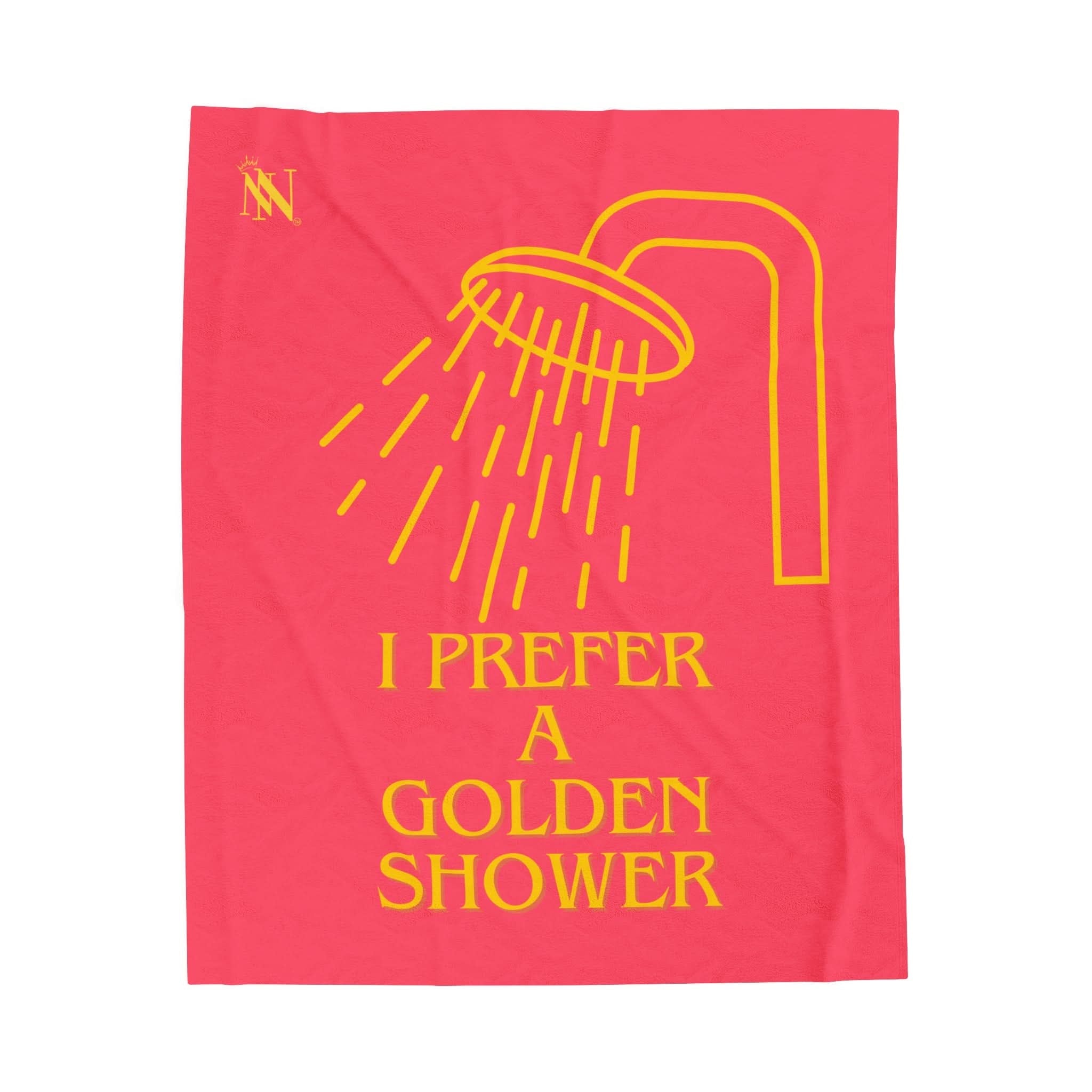 I Prefer A Golden Shower | Mix & Match Fun-Flirty Lovers’ Blankets