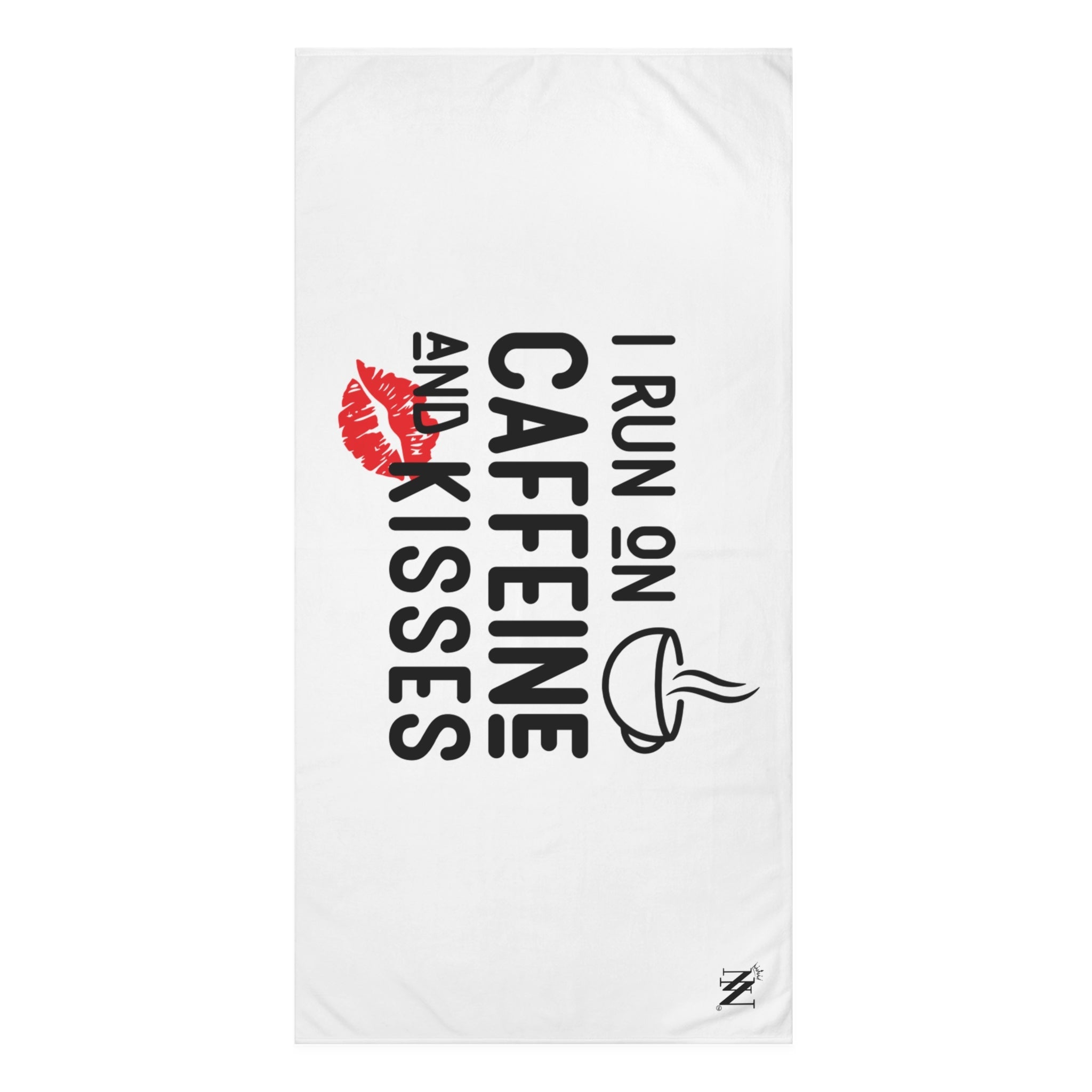 I Run on Caffeine & Kisses | Mix & Match Naughty XL Fun-Flirty Lovers’ Towels