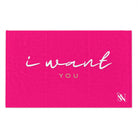 I Want You Pink Mix Match Soft Sex Towels | Flirty Lovers’ Gifts