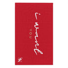 I Want You Red Mix Match Soft Sex Towels | Flirty Lovers’ Gifts