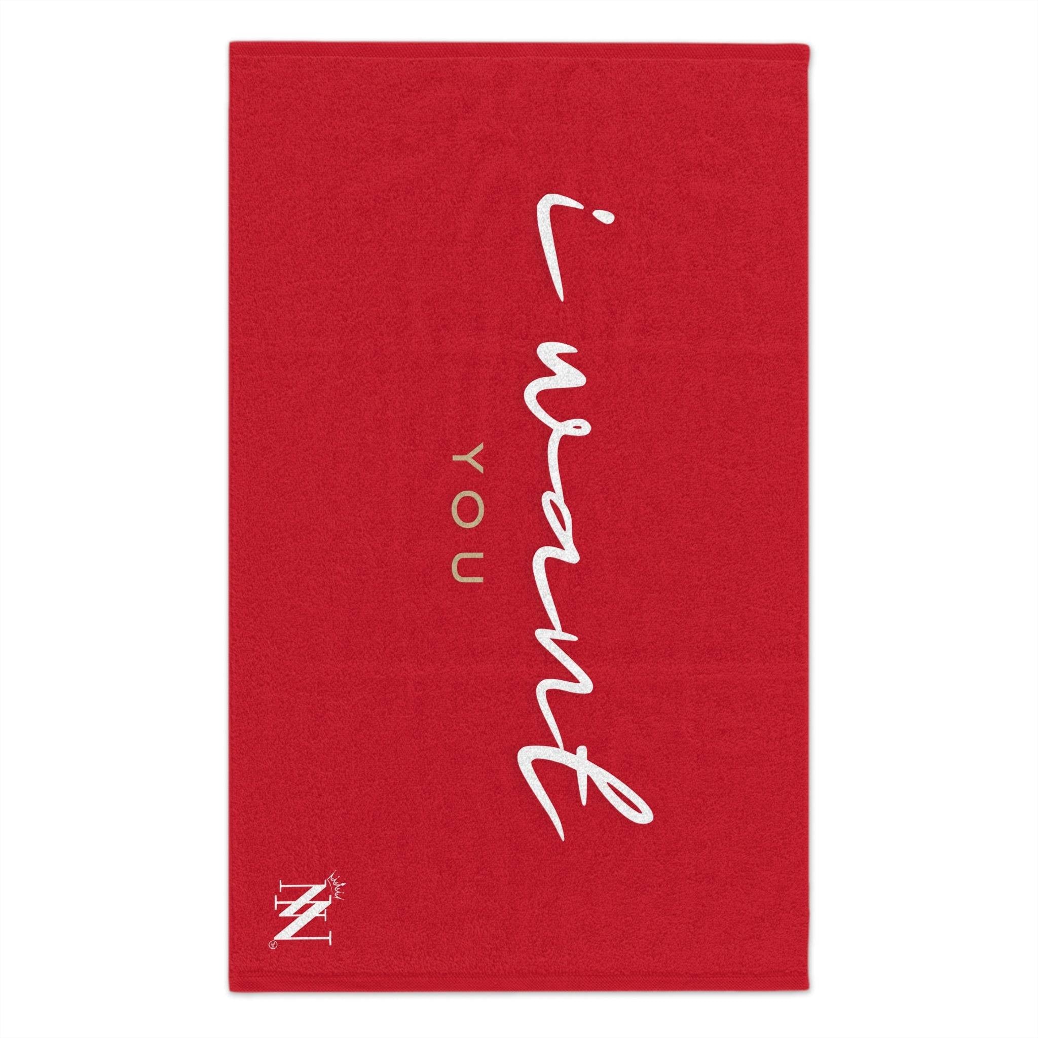 I Want You Red Mix Match Soft Sex Towels | Flirty Lovers’ Gifts