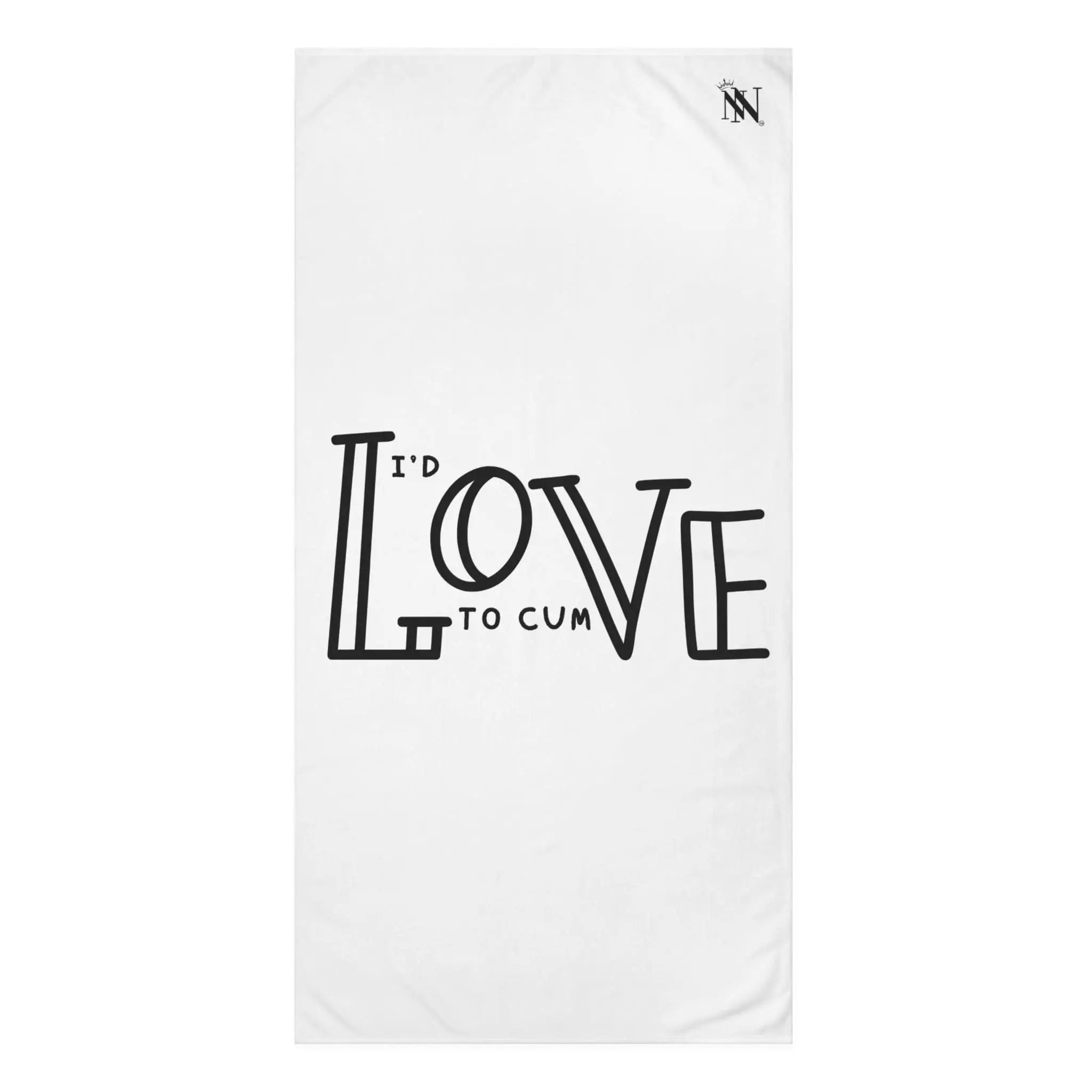I’d Love Cum | Mix & Match Naughty XL Fun-Flirty Lovers’ Towels