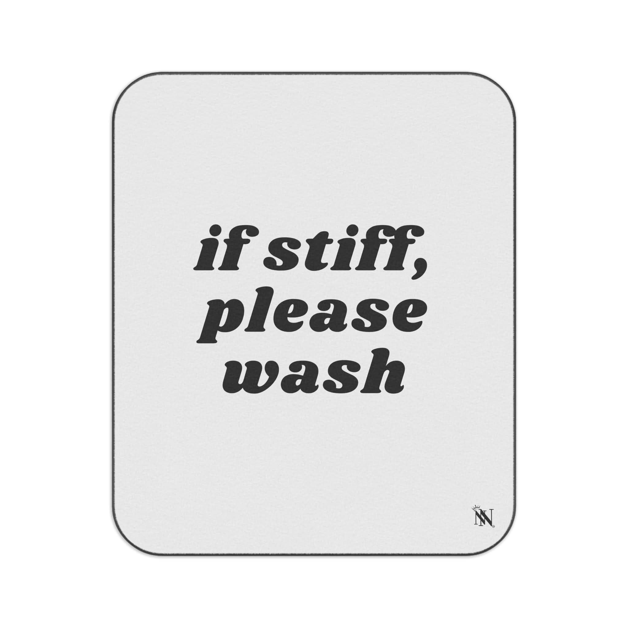 If Stiff Please Wash | Mix Match Fun-Flirty Lovers’ Water-Resistant Blankets