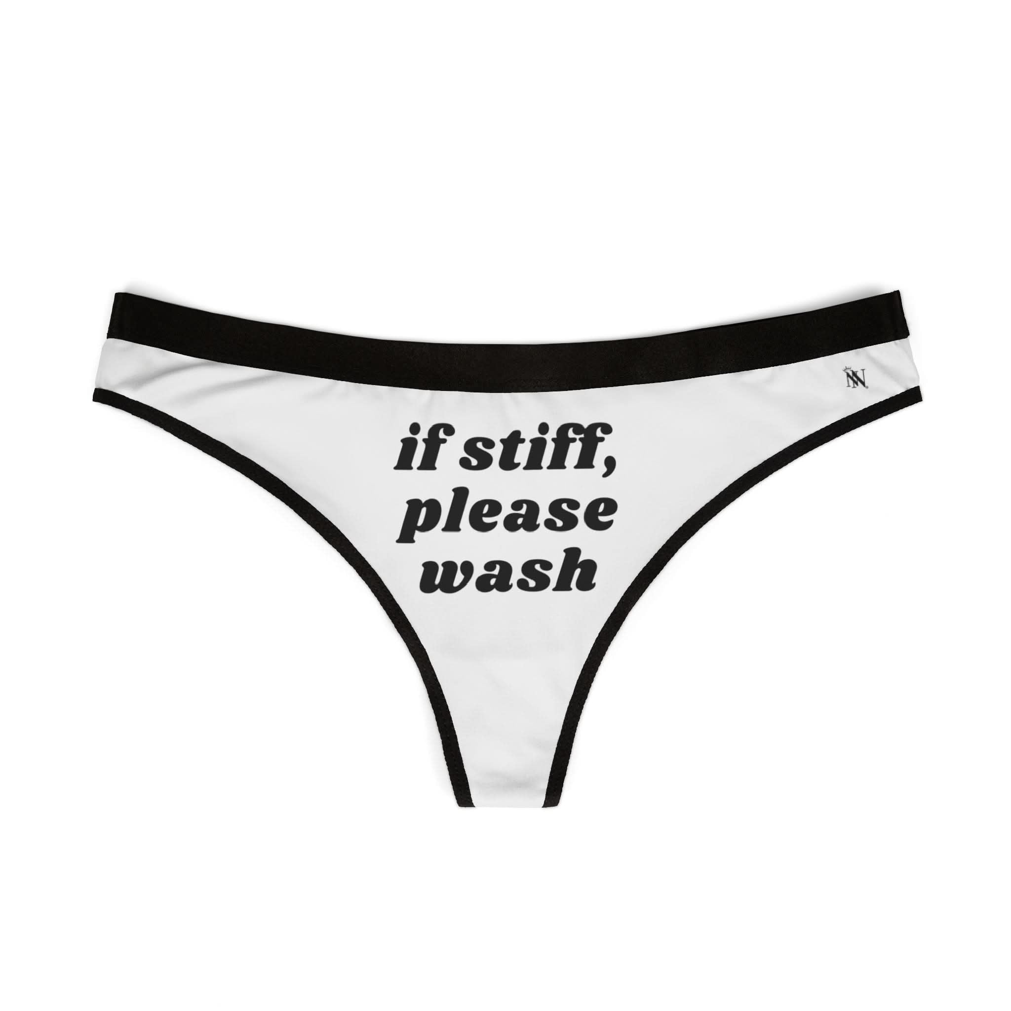 If Stiff Please Wash | Mix & Match Women’s Fun-Flirty Lovers’ Thongs