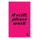 If Stiff Please Wash Pink Mix & Match Soft Sex Towels | Flirty Lovers’ Gifts