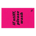 If Stiff Please Wash Pink Mix & Match Soft Sex Towels | Flirty Lovers’ Gifts