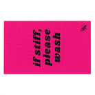 If Stiff Please Wash Pink Mix & Match Soft Sex Towels | Flirty Lovers’ Gifts