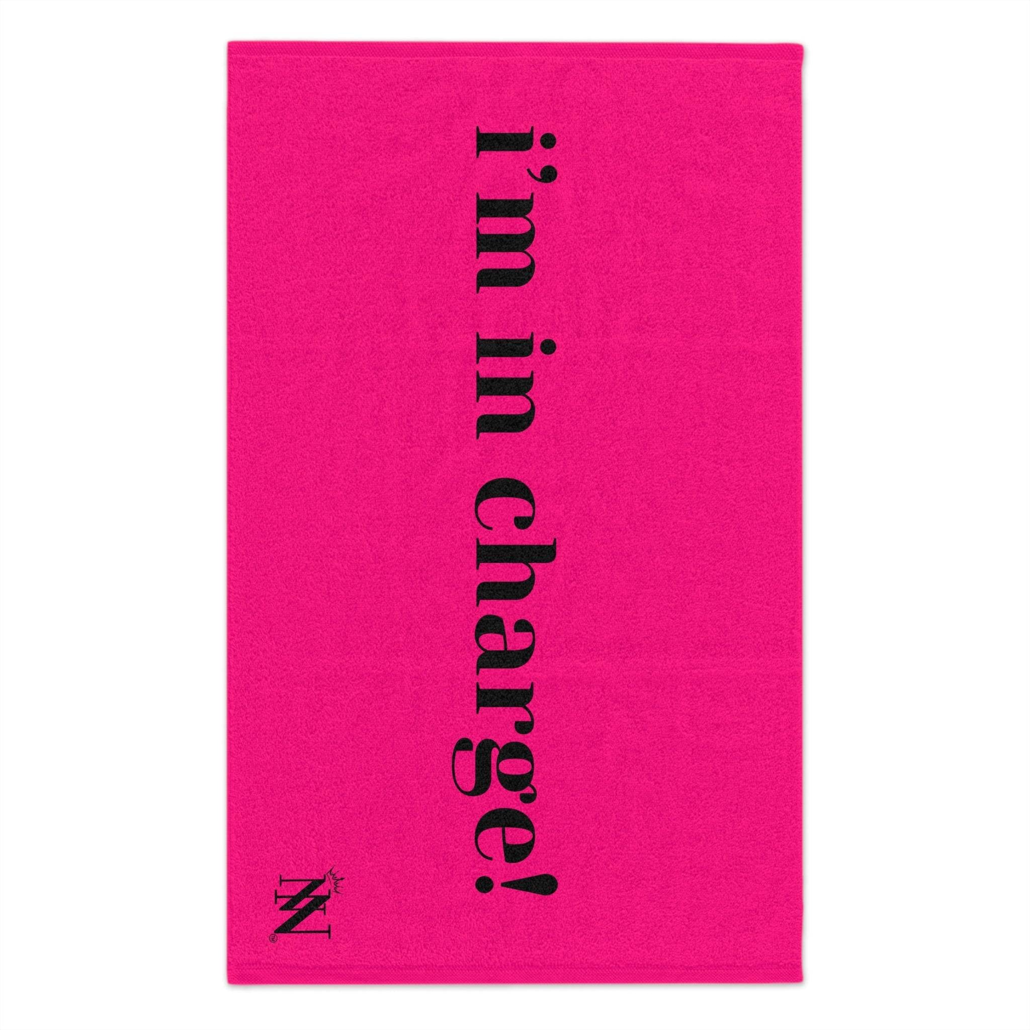 I’m in Charge Pink Mix Match Soft Sex Towels | Flirty Lovers’ Gifts
