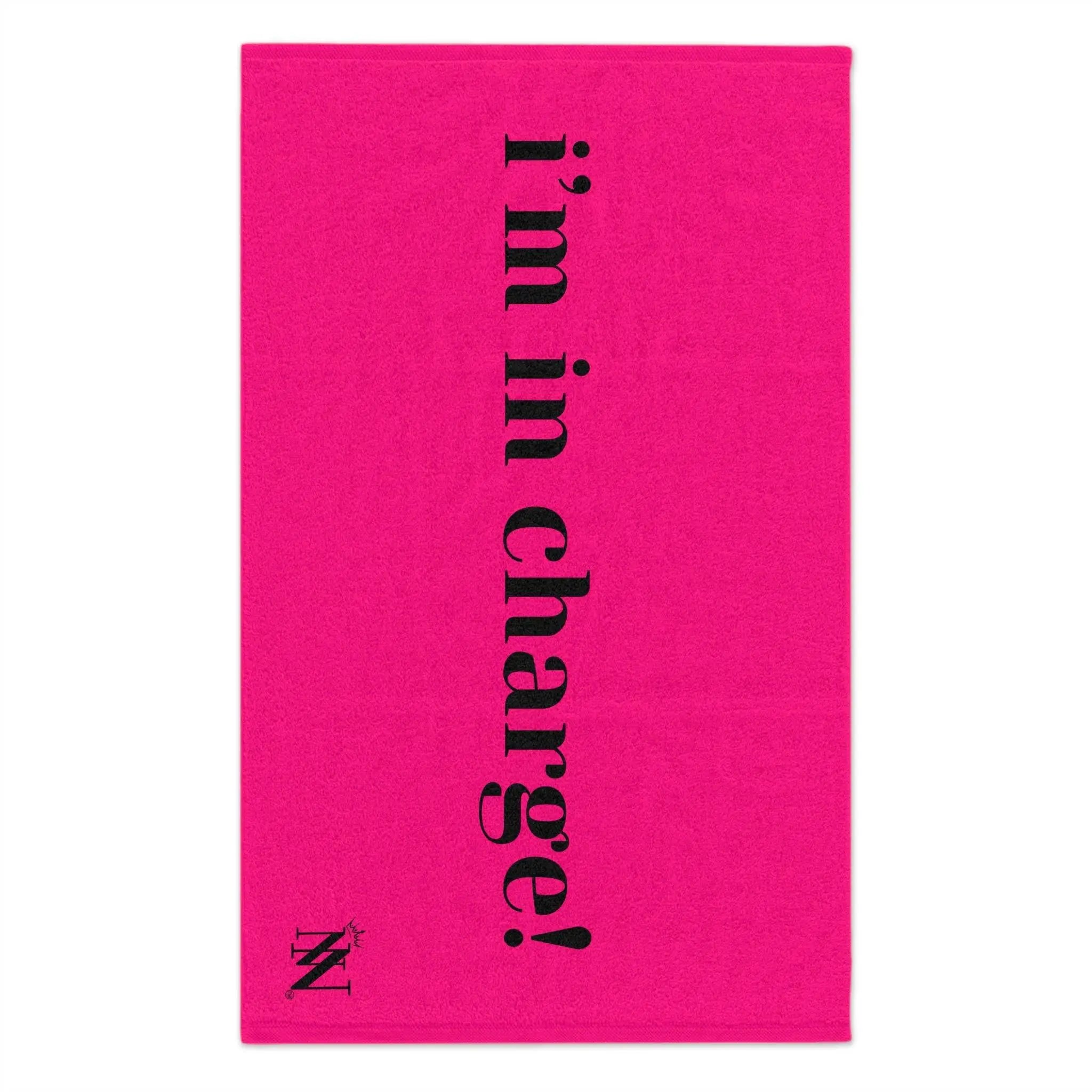 I’m in Charge Pink Mix Match Soft Sex Towels | Flirty Lovers’ Gifts