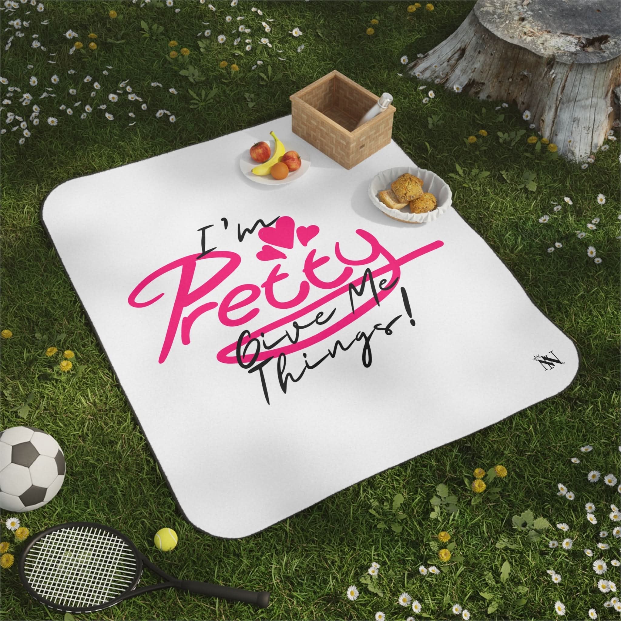 I’m Pretty Give Me Things | Mix Match Fun-Flirty Lovers’ Water-Resistant Blankets