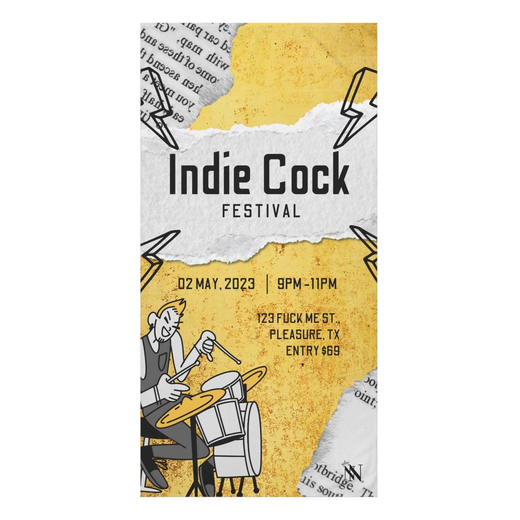 Indie Cock Festival | Mix & Match Naughty XL Fun-Flirty Lovers’ Towels