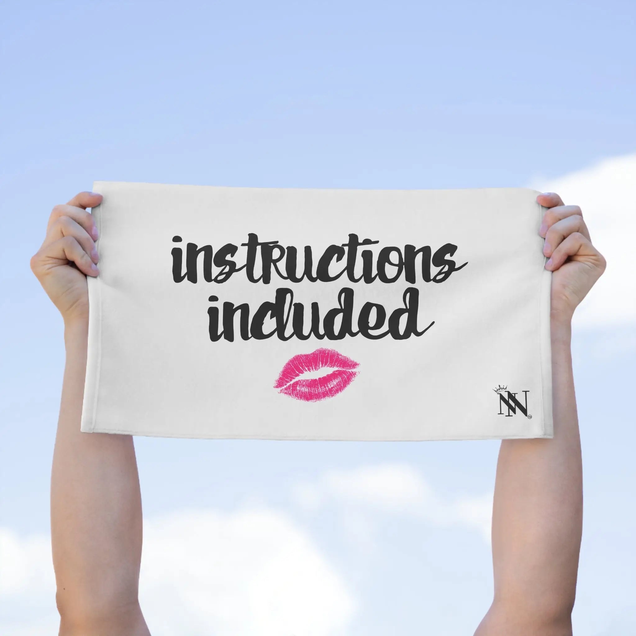 Instructions Included | Mix & Match Soft Fun-Flirty Lovers’ Towels
