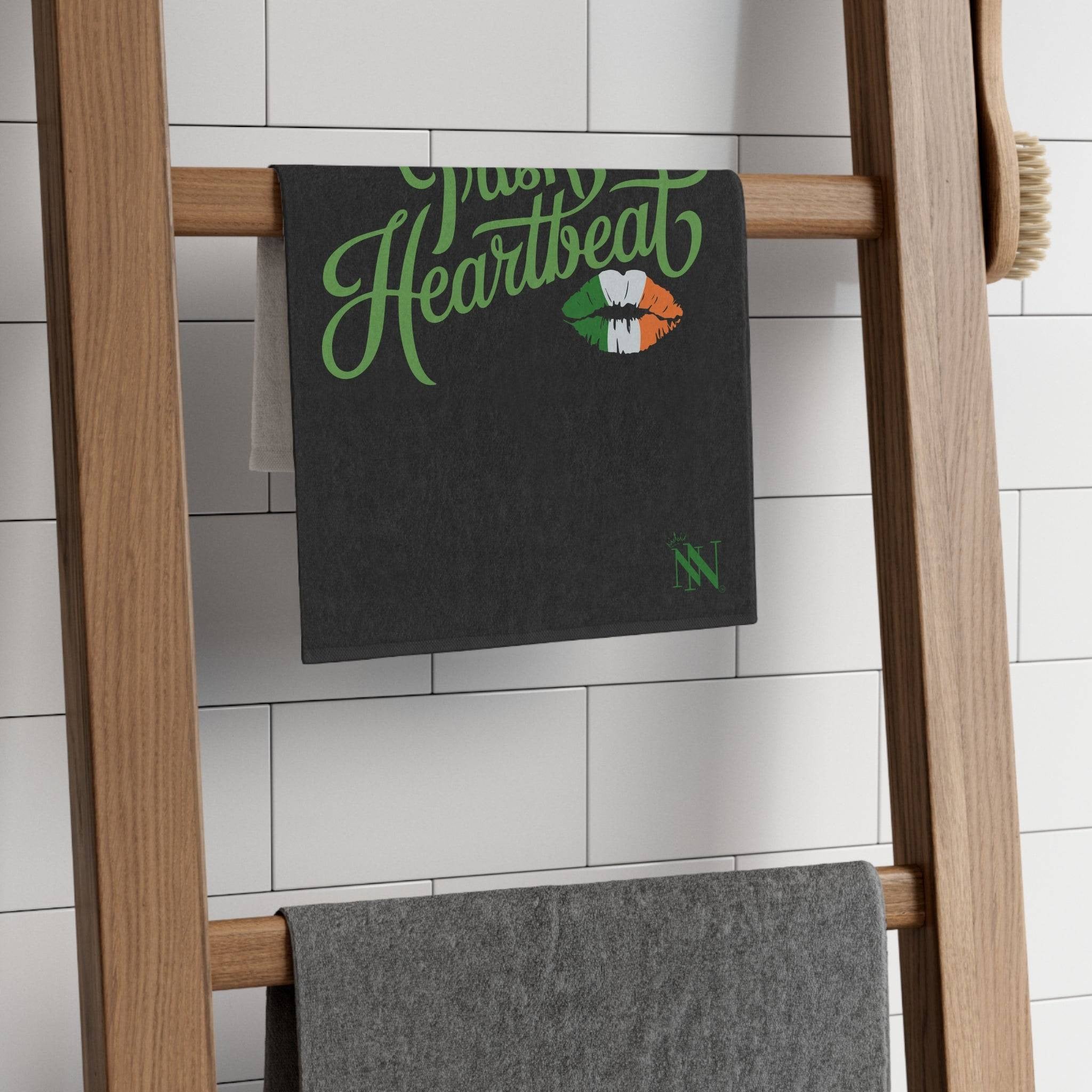 Irish Heartbeat Black | Mix & Match Soft Sex Towels | Flirty Lovers’ Gifts