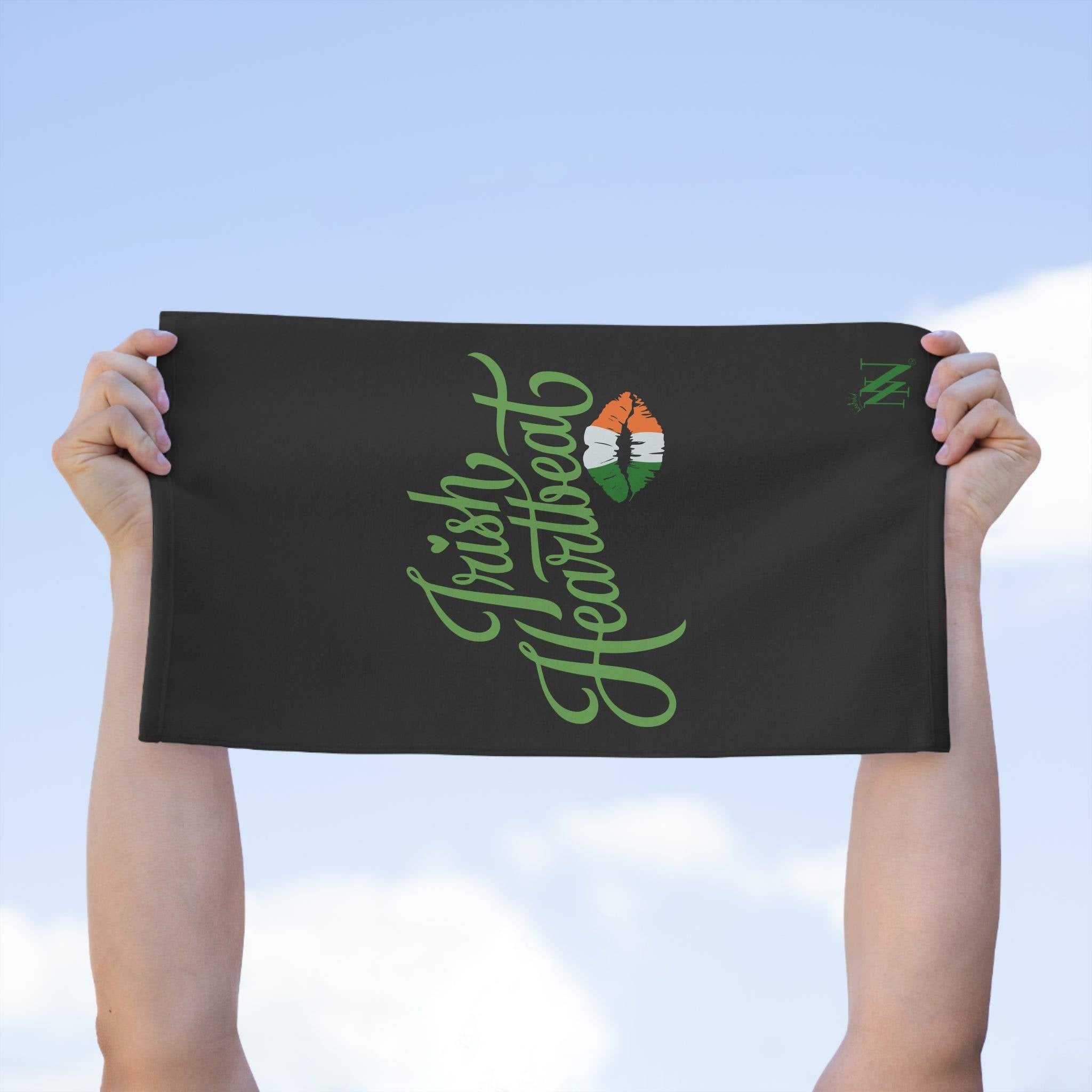 Irish Heartbeat Black | Mix & Match Soft Sex Towels | Flirty Lovers’ Gifts