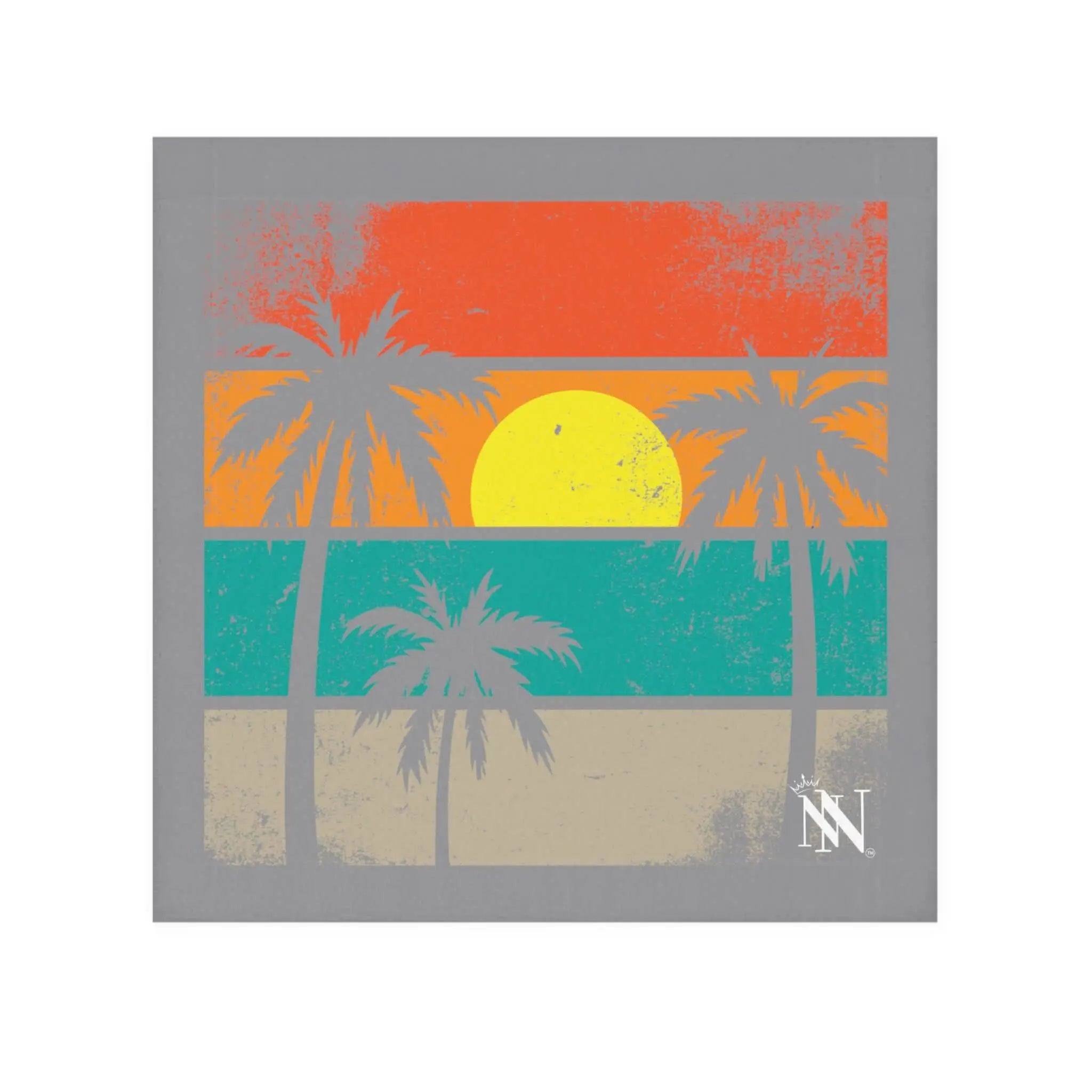 Island Love Grey After-Sex Towel | Fun Flirty & Soft