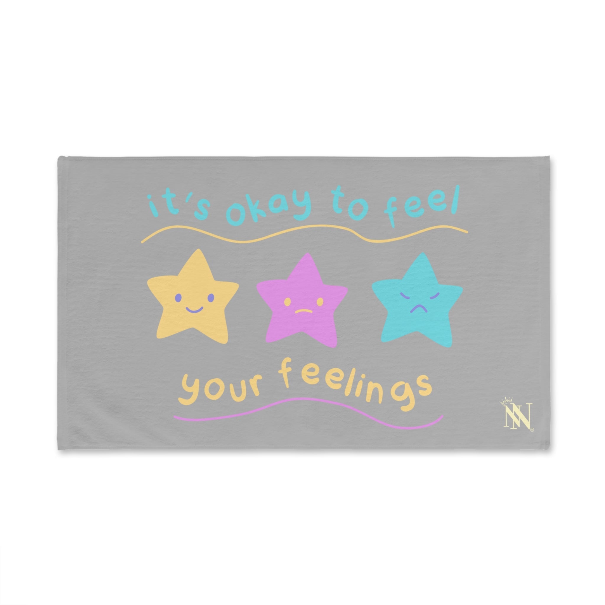 It’s Okay to Feel Your Feelings Light Grey | Mix & Match Original Fun-Flirty Lovers’ Towels