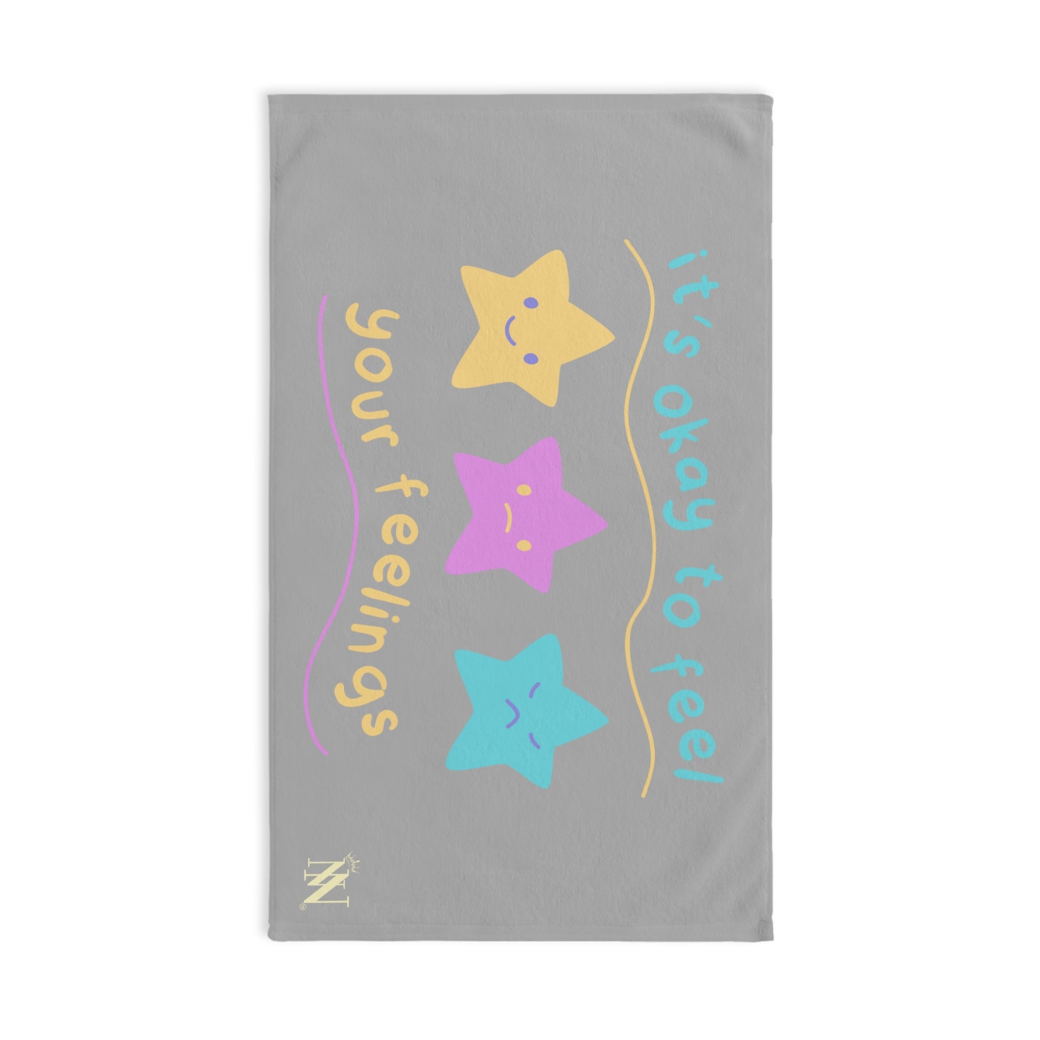 It’s Okay to Feel Your Feelings Light Grey | Mix & Match Original Fun-Flirty Lovers’ Towels