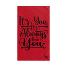It’s You It’s Always Been You Red | Mix & Match Original Fun-Flirty Lovers’ Towels