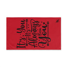 It’s You It’s Always Been You Red | Mix & Match Original Fun-Flirty Lovers’ Towels