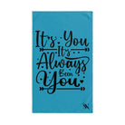 It’s You It’s Always Been You Turquoise | Mix & Match Original Fun-Flirty Lovers’ Towels
