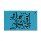 It’s You It’s Always Been You Turquoise | Mix & Match Original Fun-Flirty Lovers’ Towels