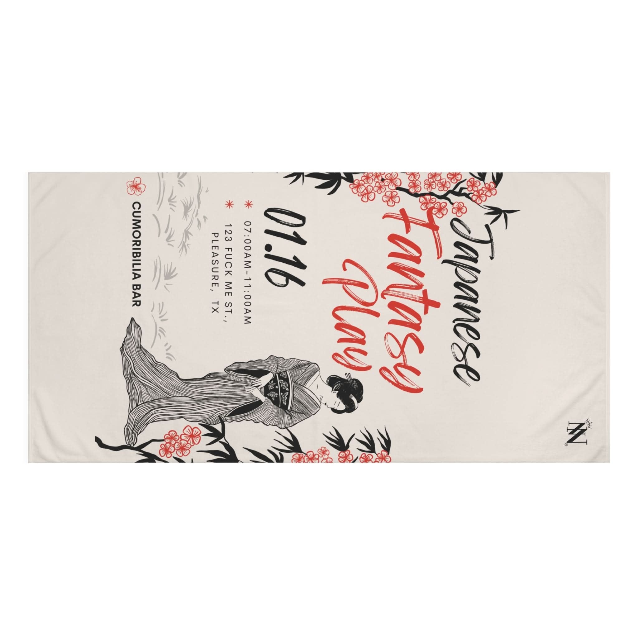 Japanese Fantasy Play | Mix & Match Naughty XL Fun-Flirty Lovers’ Towels