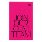 Join Our Cum Team Pink Mix & Match Soft Sex Towels | Flirty Lovers’ Gifts