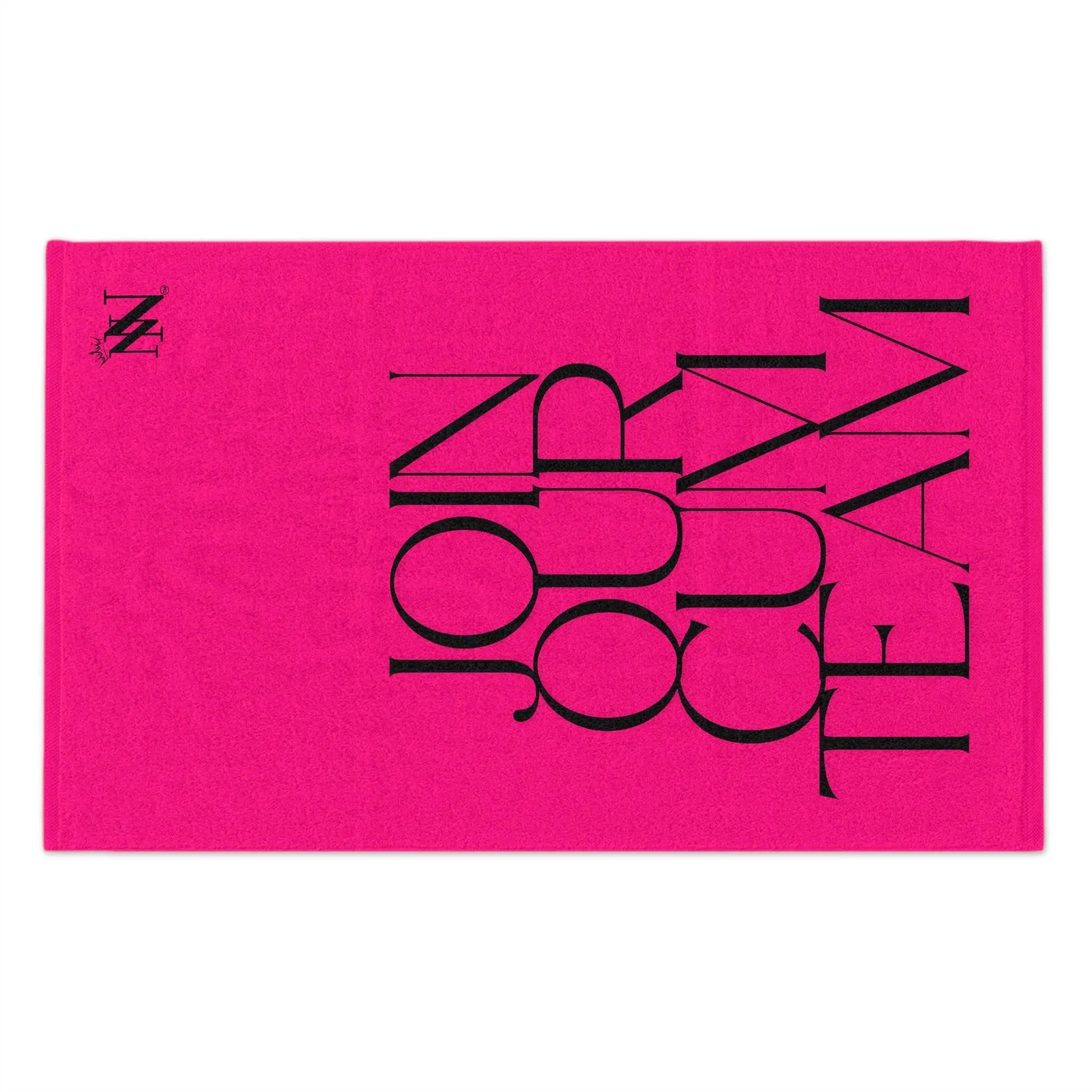 Join Our Cum Team Pink Mix & Match Soft Sex Towels | Flirty Lovers’ Gifts