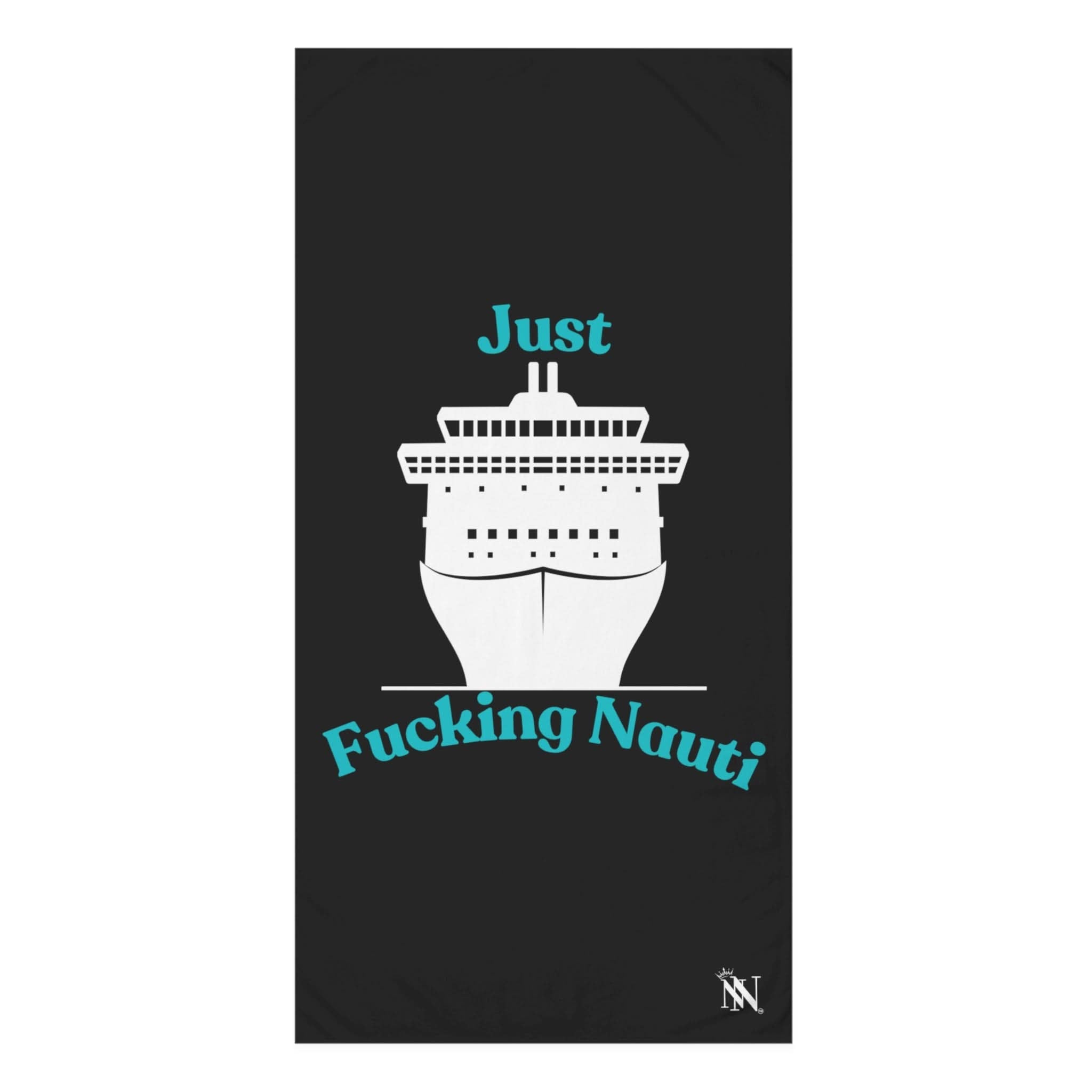 Just Fucking Nauti Black Cum Towel