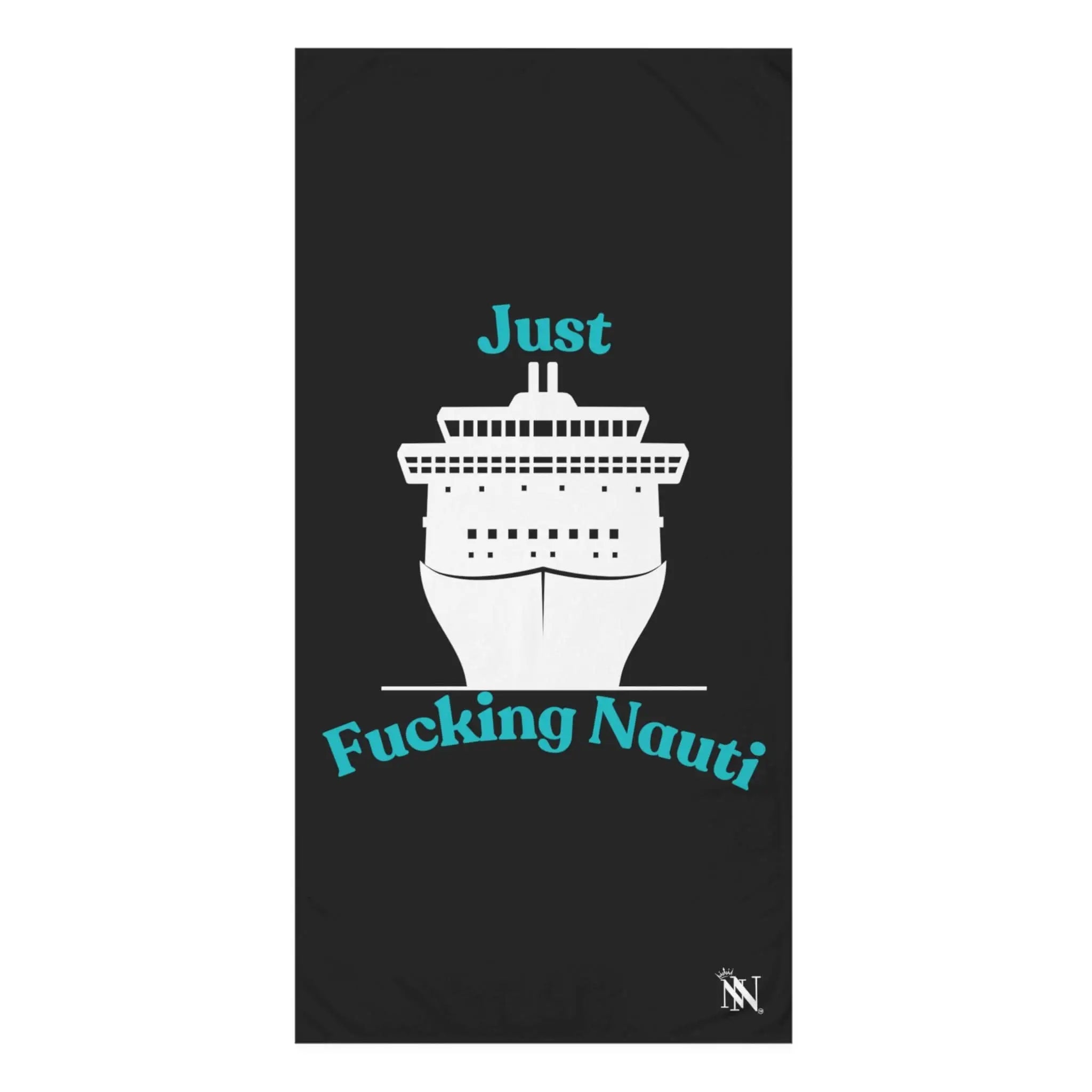 Just Fucking Nauti Black Cum Towel