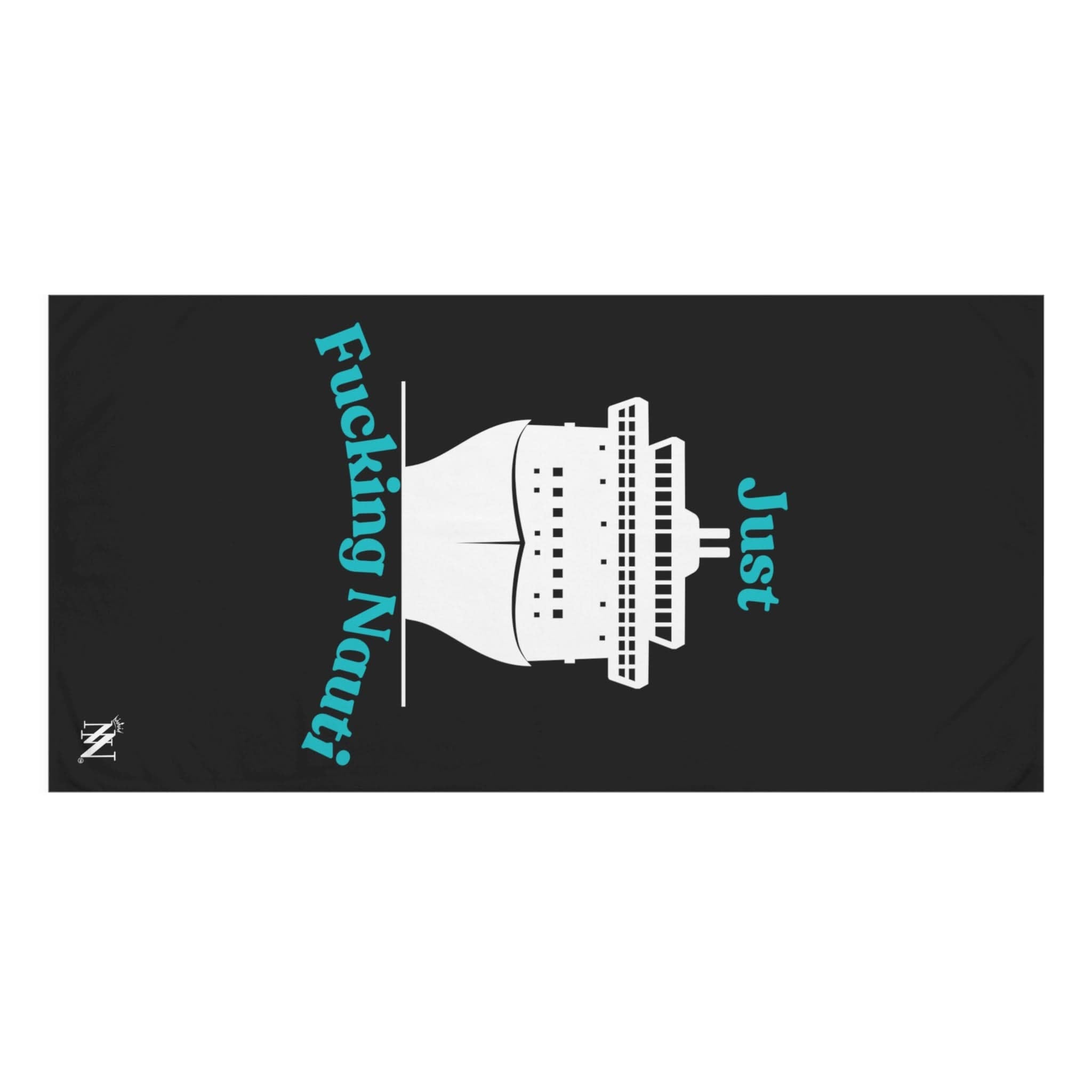 Just Fucking Nauti Black Cum Towel
