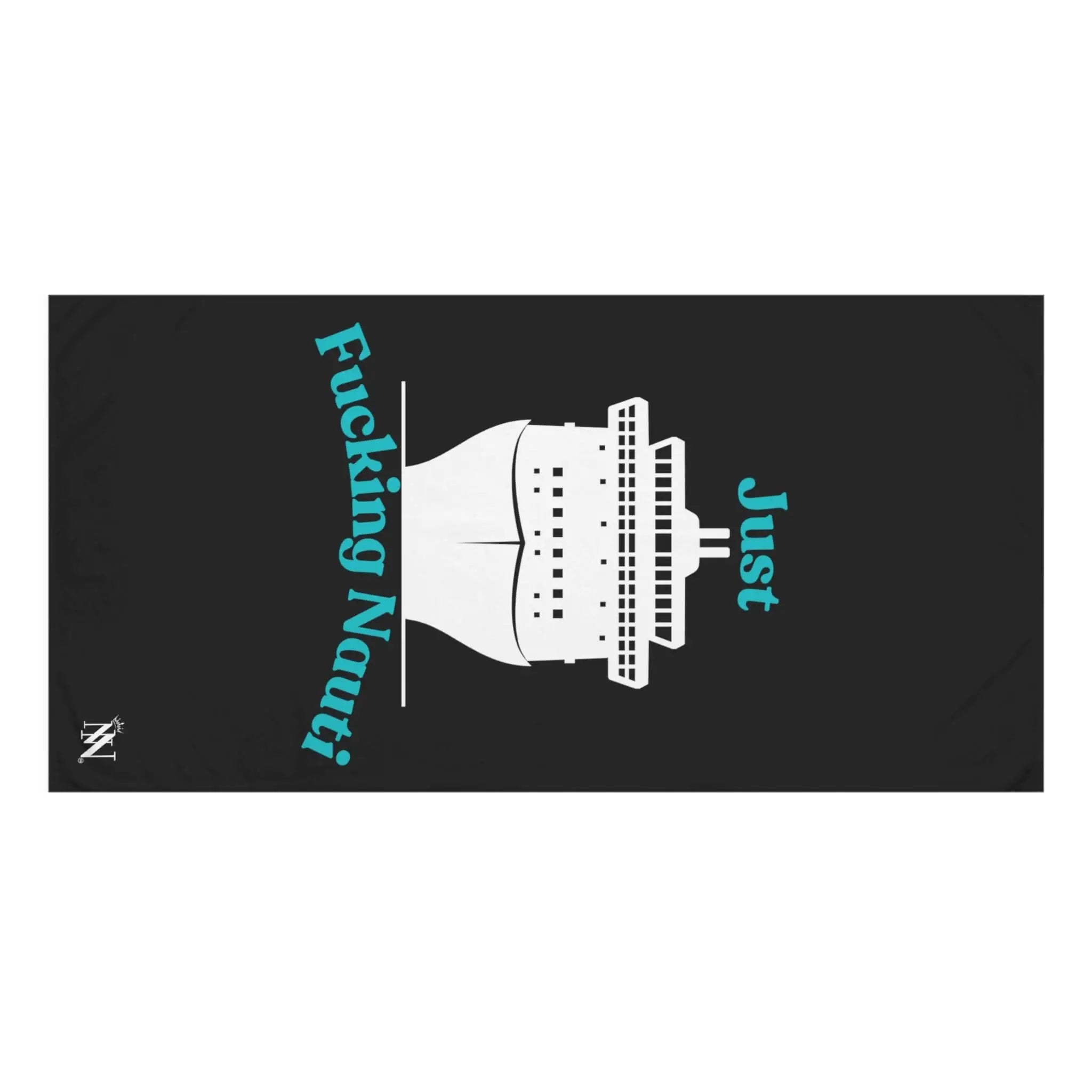 Just Fucking Nauti Black Cum Towel