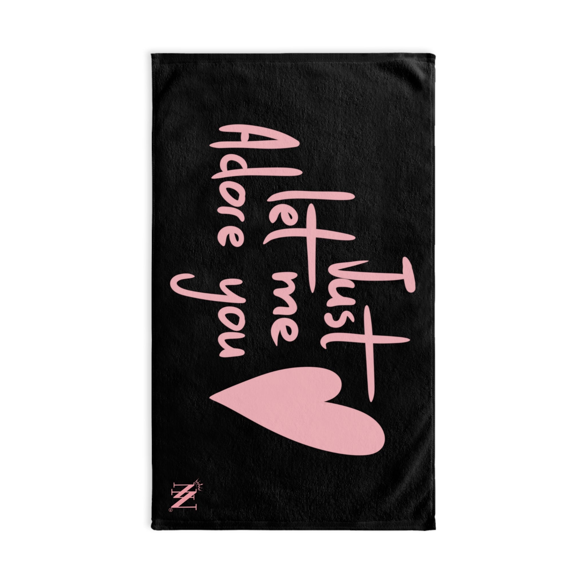 Just Let Me Adore You Black | Mix & Match Original Fun-Flirty Lovers’ Towels