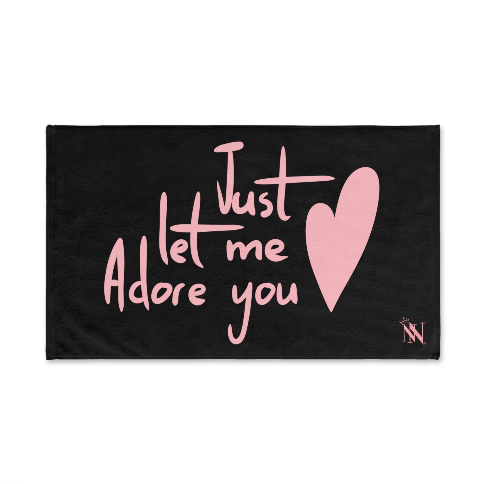 Just Let Me Adore You Black | Mix & Match Original Fun-Flirty Lovers’ Towels