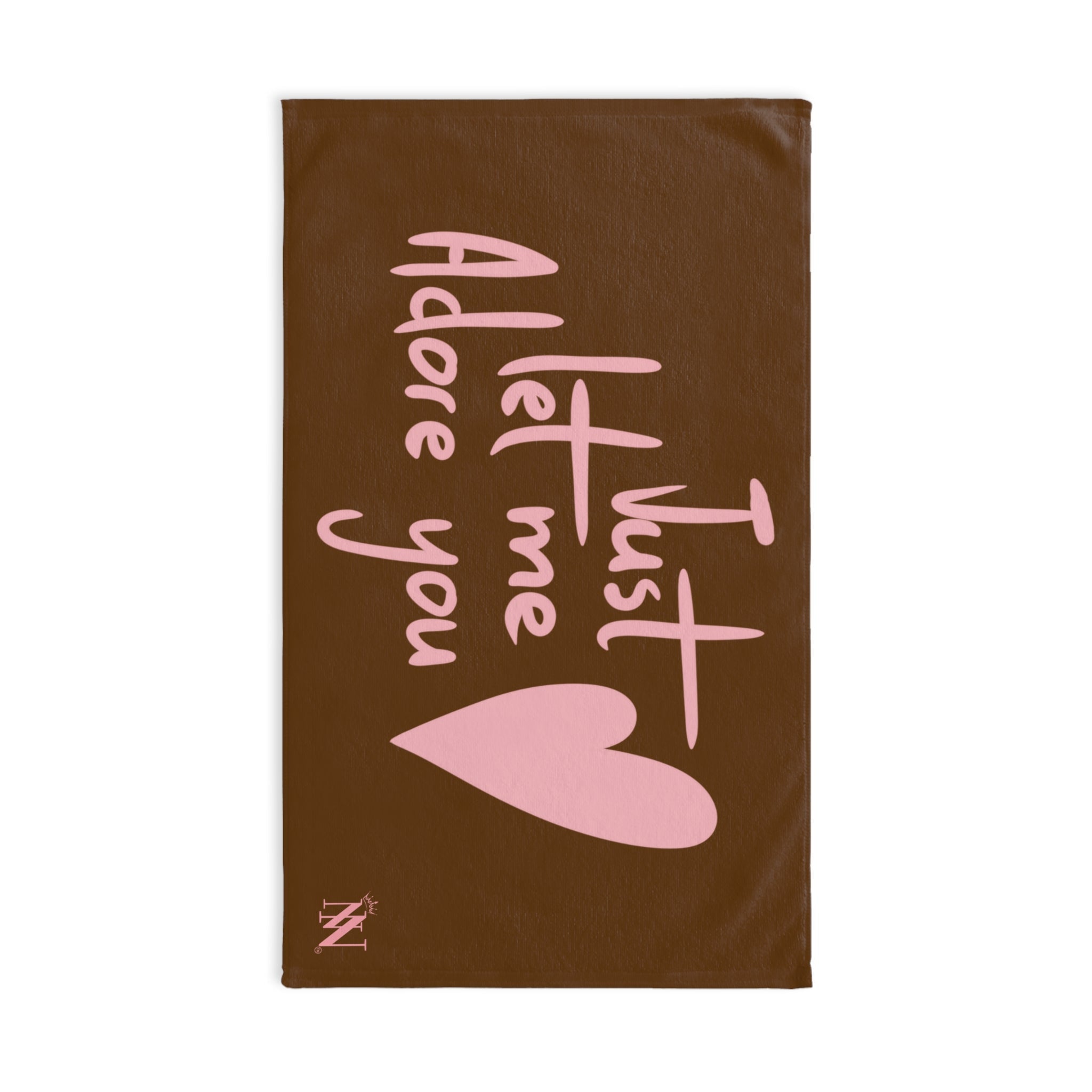 Just Let Me Adore You Brown | Mix & Match Original Fun-Flirty Lovers’ Towels
