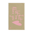 Just Let Me Adore You Gold | Mix & Match Original Fun-Flirty Lovers’ Towels