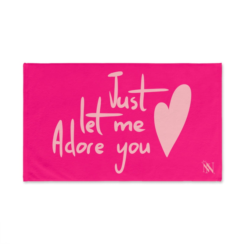 Just Let Me Adore You Signature Pink | Mix & Match Original Fun-Flirty Lovers’ Towels