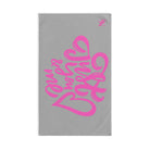 Just You Me Light Grey | Mix & Match Original Fun-Flirty Lovers’ Towels