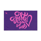 Just You Me Purple | Mix & Match Original Fun-Flirty Lovers’ Towels