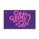 Just You Me Purple | Mix & Match Original Fun-Flirty Lovers’ Towels