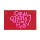 Just You Me Red | Mix & Match Original Fun-Flirty Lovers’ Towels