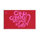 Just You Me Red | Mix & Match Original Fun-Flirty Lovers’ Towels