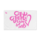 Just You Me White | Mix & Match Original Fun-Flirty Lovers’ Towels